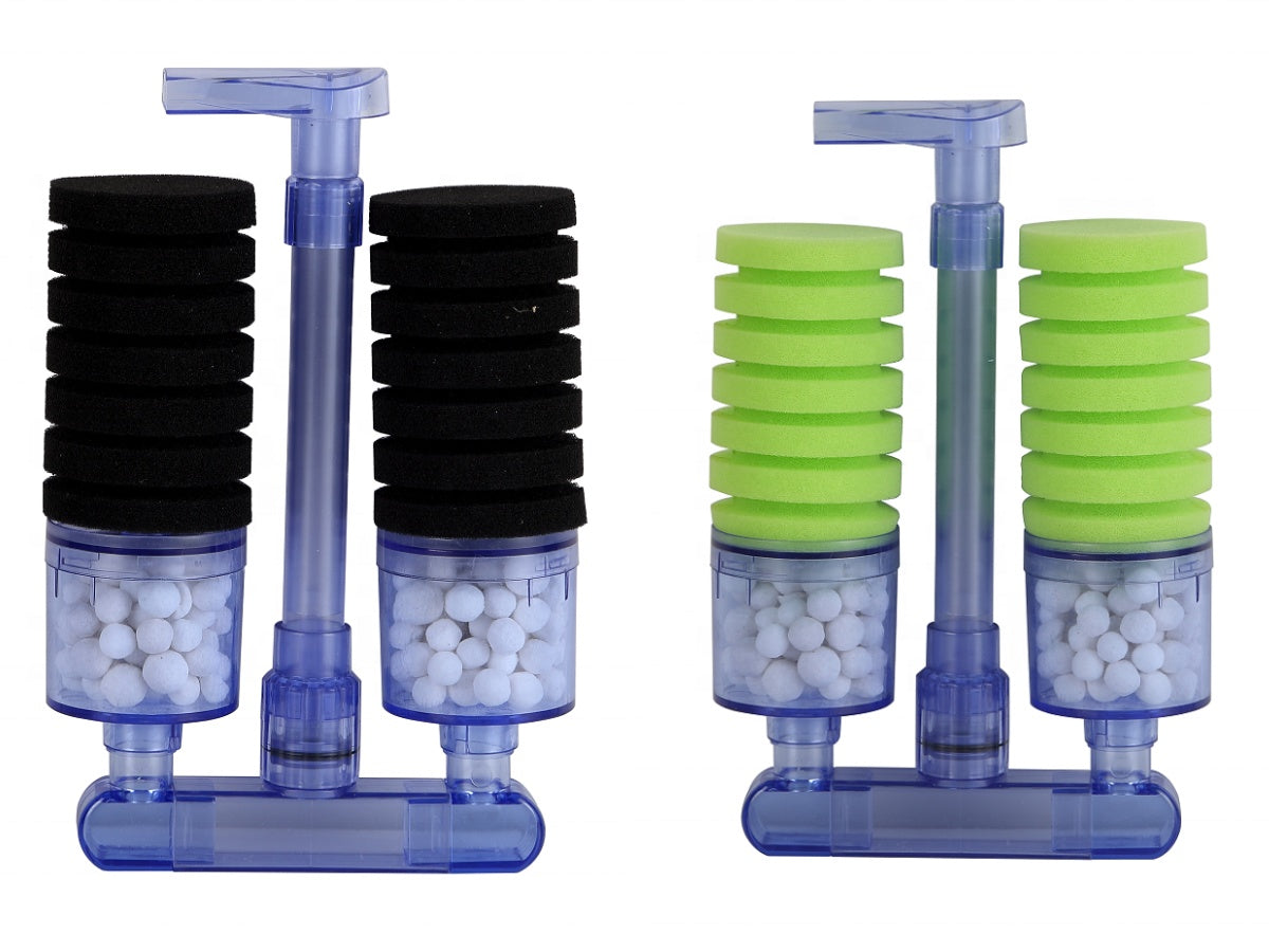 Twin Bio Chemical Sponge Filter With Media Chambers