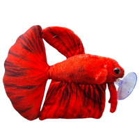 17cm Red Betta/Siamese Fighting Fish Plushie