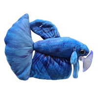 17cm Blue Betta/Siamese Fighting Fish Plushie