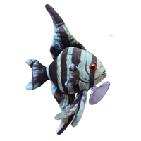 13cm x 22cm Blue Zebra Angelfish Plushie