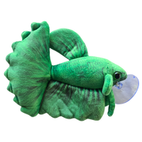 17cm Grun Betta/Siamese Fighting Fish Plushie