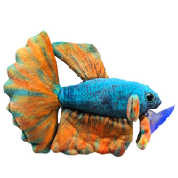 17cm Opal Betta/Siamese Fighting Fish Plushie