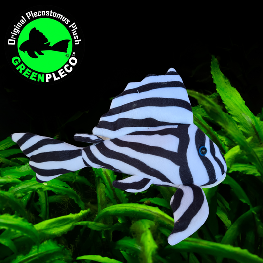 25cm Zebra Pleco Plushie