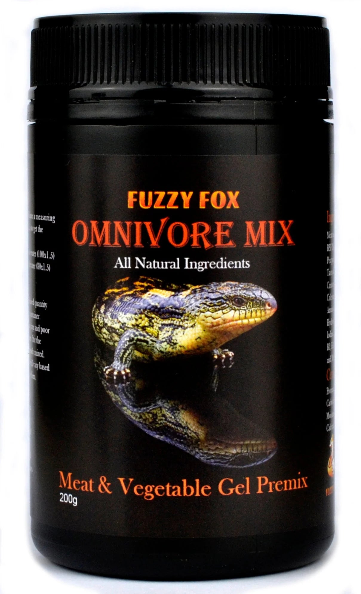 Fuzzy Fox Reptile Omnivore Gel Food Pre-mix