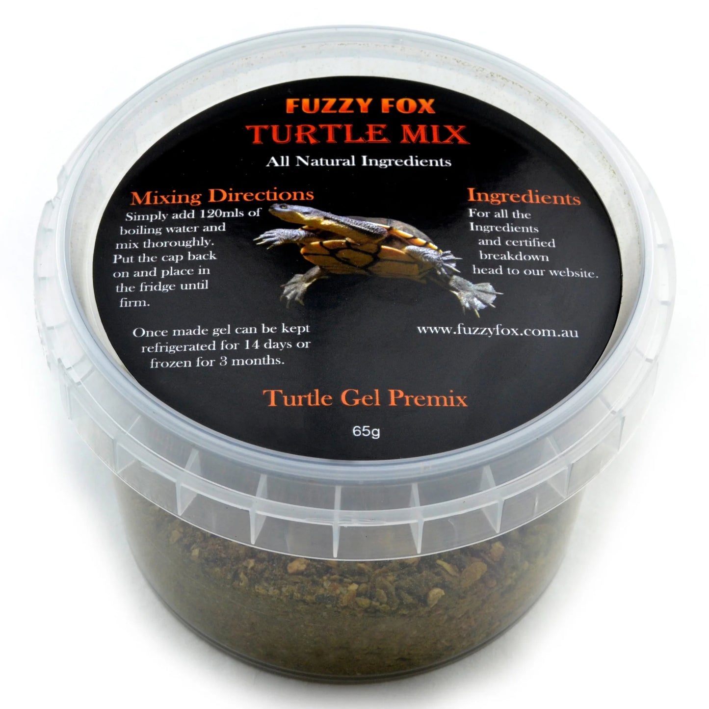 Fuzzy Fox Long Neck Turtle Gel Food Pre-mix