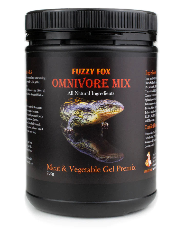 Fuzzy Fox Reptile Omnivore Gel Food Pre-mix