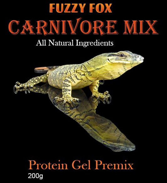 Fuzzy Fox Reptile Carnivore Gel Food Pre-mix