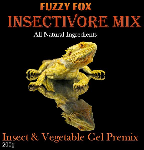 Fuzzy Fox Reptile Insectivore Gel Food Pre-mix