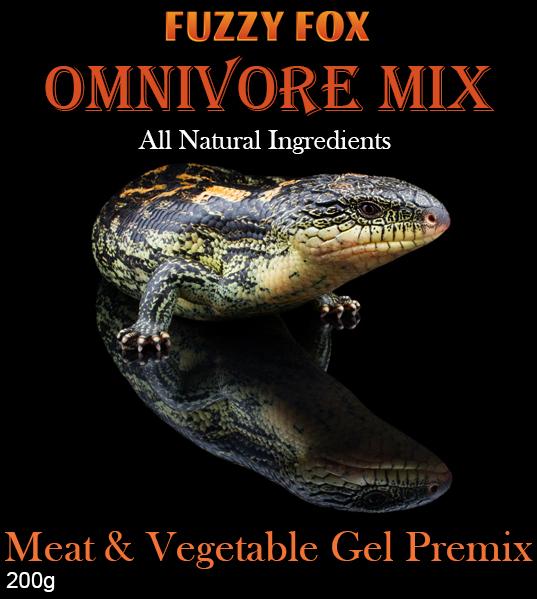 Fuzzy Fox Reptile Omnivore Gel Food Pre-mix