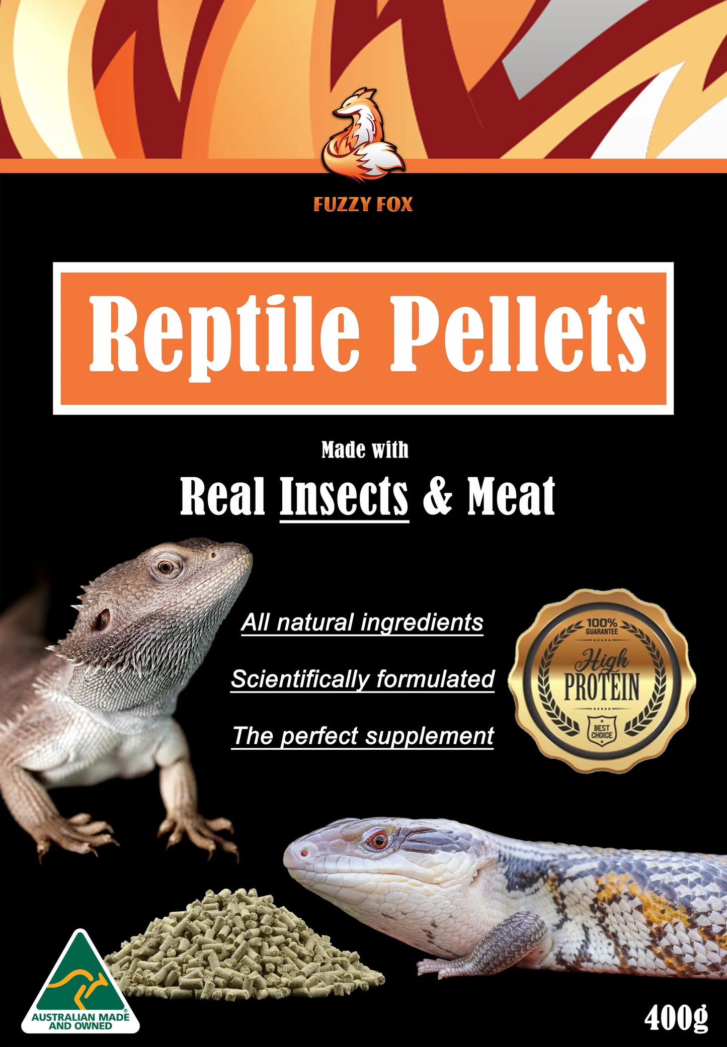 Fuzzy Fox Reptile Pellets