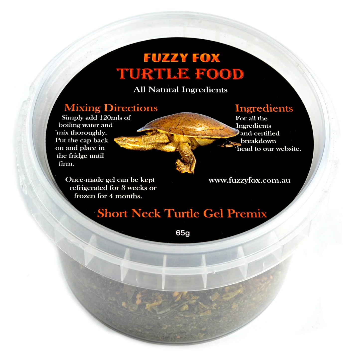 Fuzzy Fox Short Neck Turtle Gel Food Pre-mix