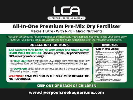 LCA Premium All In One Pre Mix Dry
