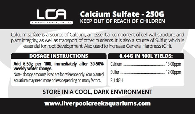 LCA Calcium Sulfate Dry