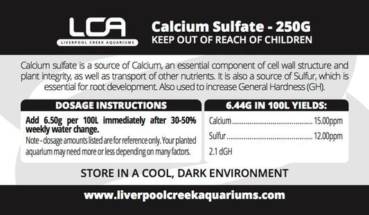 LCA Calcium Sulfate Dry
