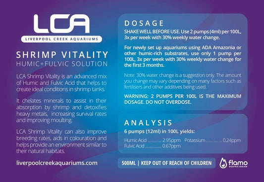 LCA Shrimp Vitality ( Humic + Fulvic Solution )